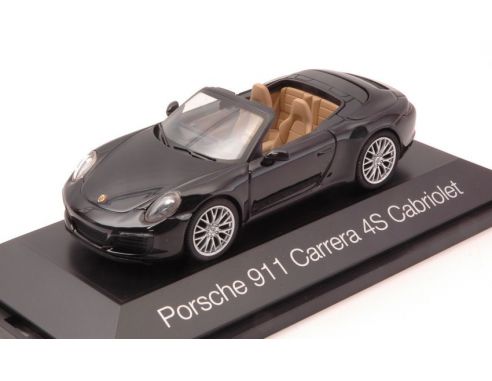 Herpa HP7106 PORSCHE 911 CARRERA 4S CABRIOLET BLACK 1:43 Modellino
