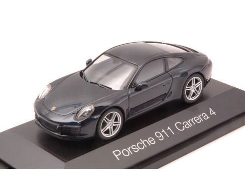 Herpa HP7109 PORSCHE 911 CARRERA 4 COUPE' BLUE 1:43 Modellino