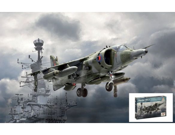 Italeri IT1401 HARRIER GR.3 KIT 1:72 Modellino