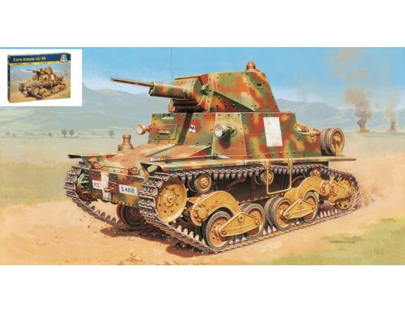 Italeri IT6553 CARRO ARMATO L6/40 KIT 1:35 Modellino