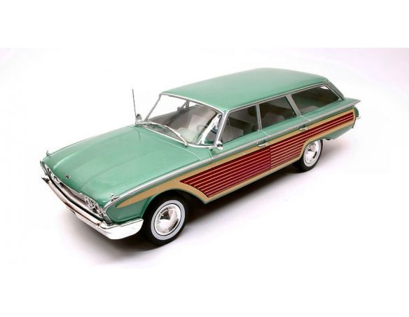 MODELCARGROUP MCG18047 FORD COUNTRY SQUIRE METALLIC GREEN/WOOD 1:18 Modellino