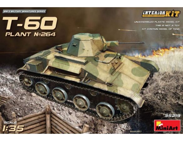 Miniart MIN35219 T-60 (PLANT.No.264 STALINGRAD) KIT 1:35 Modellino