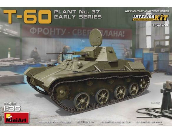 Miniart MIN35224 T-60 (PLANT.No.37 EARLY SERIES) KIT 1:35 Modellino