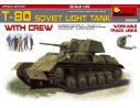 Miniart MIN35243 T-80 SOVIET LIGHT TANK W/CREW KIT 1:35 Modellino