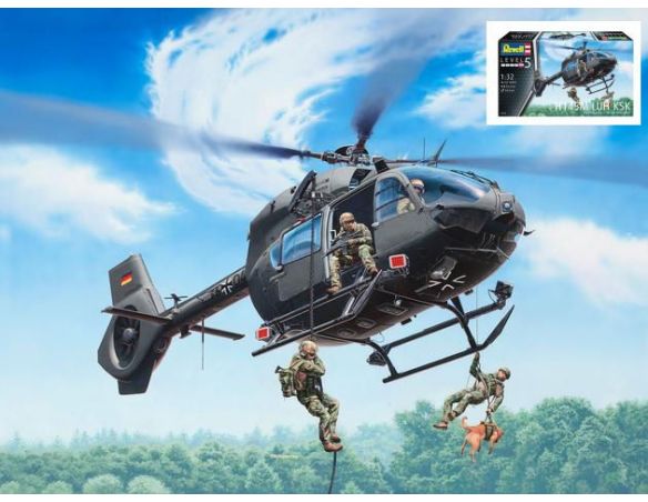 Revell RV04948 H145M LUH KSK SURVEILLANCE + TROOP TRANSPORT KIT 1:32 Modellino