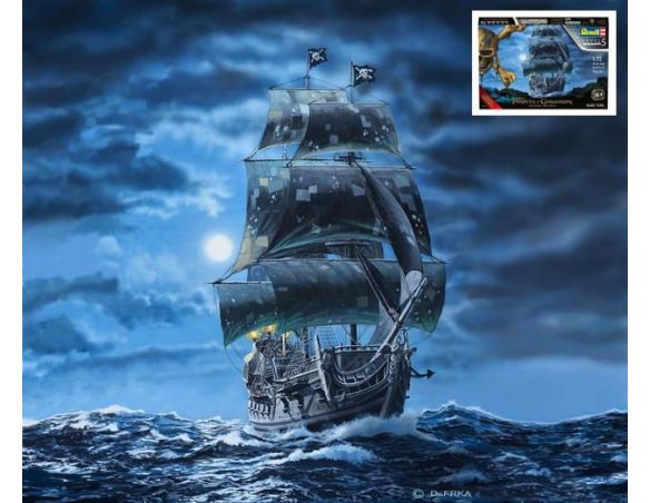 Revell RV05699 PIRATA DEI CARAIBI (DISNEY) BLACK PEARL KIT 1:72 Modellino