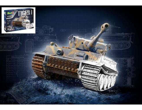 Revell RV05790 TIGER I AUSF.E 75th ANNIVERSARY GIFT SET KIT 1:35 Modellino
