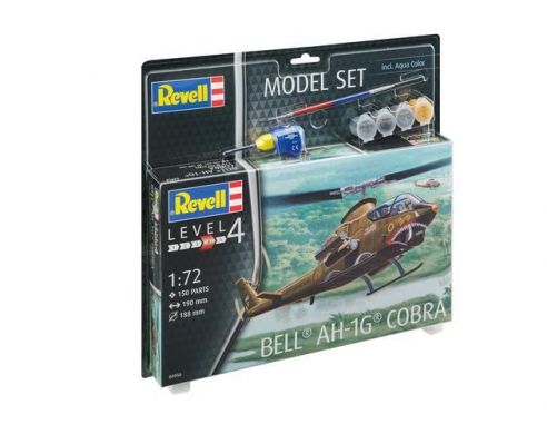 Revell RV64956 ELICOTTERO BELL AH-1G COBRA MODEL SET KIT 1:72 Modellino