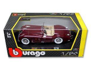 BBURAGO BU22018AM JAGUAR XK 120 ROADSTER 1951 AMARANT 1:24 Modellino