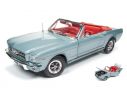 Auto World AMM1103 FORD MUSTANG CONVERTIBLE 1965 SILVER SMOKE GREY 1:18 Modellino