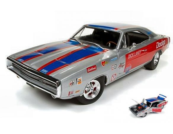 Auto World AW238 DODGE CHARGER R/T 1970 DICK LANDRY 1:18 Modellino