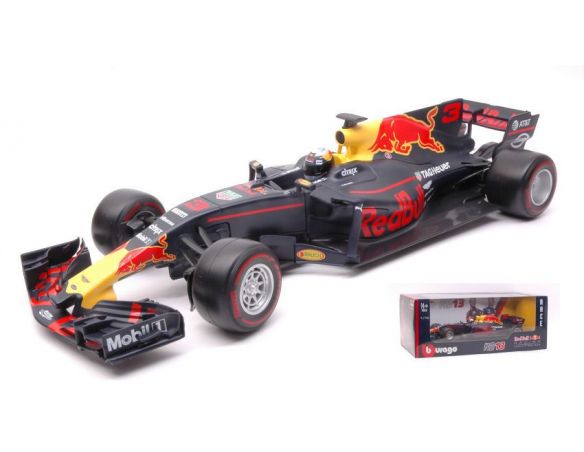 Bburago BU18002R RED BULL RB13 D.RICCIARDO 2017 N.3 1:18 Modellino