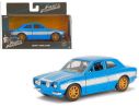 JADA TOYS JADA97188 BRIAN S FORD ESCORT RS2000 MK1 FAST & FURIOUS BLUE/WHITE 1:32 Modellino