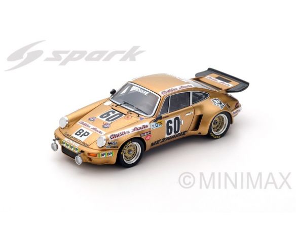 Spark Model S3495 PORSCHE 911 CARRERA N.60 ACCID.LM 1974 STRIEBIG-CHATEAU-KIRSCHOFFER 1:43 Modellino