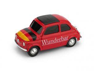 Brumm BMBR058 FIAT 500 BRUMS GERMANIA WUNDERBAR!/BRUMMBARCHEN! 1:43 Modellino