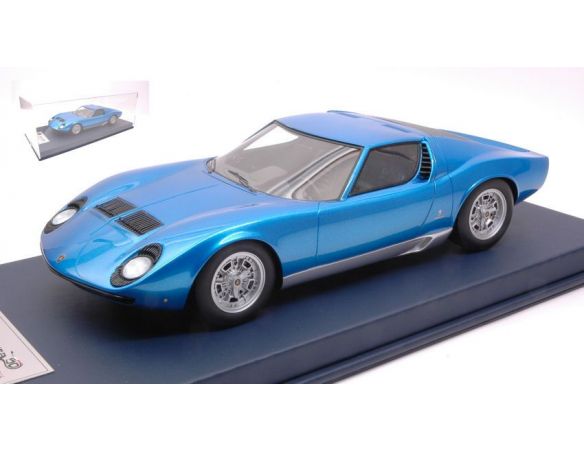 Looksmart LSMH02B LAMBORGHINI MIURA P400 1967 BLUE TAHITI C/VETRINA 1:18 Modellino