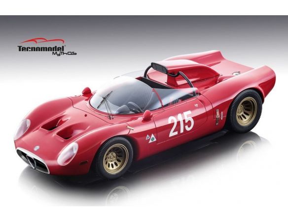 Tecnomodel TMD1849E ALFA ROMEO 33.2 N.215 WINNER CRONOSCALATA DI FLERON 967 T.ZECCOLI 1:18 Modellino