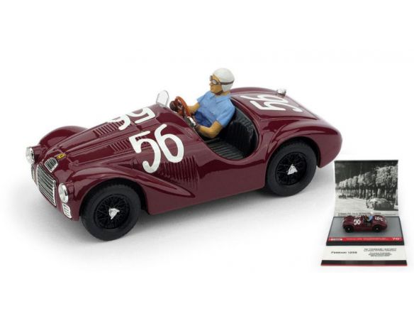 Brumm BMS1718 FERRARI 125 S N.56 WINNER GP ROMA 1947 F.CORTESE 1a VITT.FERRARI 1:43 Modellino