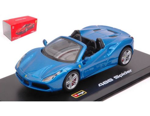 BBURAGO BU36905B FERRARI 488 SPIDER 2016 BLUE SIGNATURE SERIES 1:43 Modellino