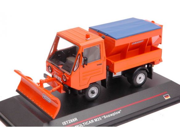 IST Models IST288 MULTICAR M25 SNOWPLOW 1980 ORANGE 1:43 Modellino