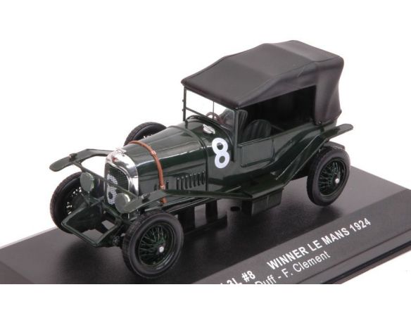 Ixo model LM1924 BENTLEY 3 L N.8 WINNER LM 1924 J.DUFF-F.CLEMENT RE-EDITION 1:43 Modellino