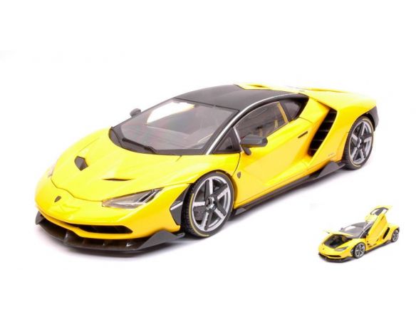 Maisto MI38136 LAMBORGHINI CENTENARIO EXCLUSIVE SERIES YELLOW 1:18 Modellino