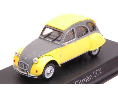 Norev NV151398 CITROEN 2CV DOLLY 1985 RIALTO YELLOW/CORMORAN GREY 1:43 Modellino
