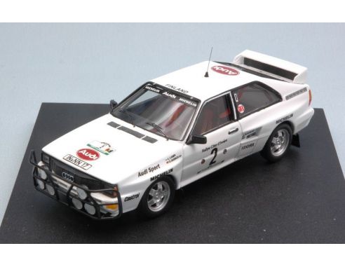 Trofeu TF1627 AUDI QUATTRO N.2 RETIRED RALLY BANDAMA 1983 L.LAMPI-O.HARSCH 1:43 Modellino