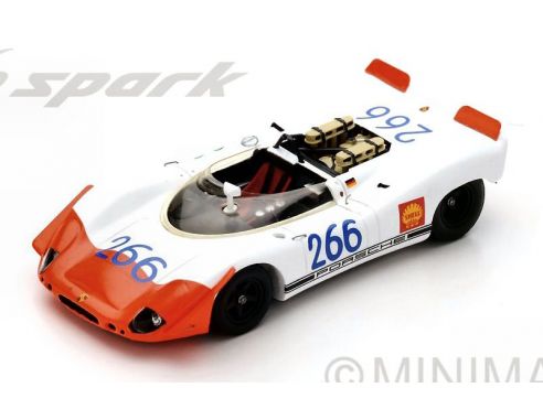 Spark Model S43TF69 PORSCHE 908/02 SPYDER N.266 WINNER T.FLORIO 1969 G.MITTER-U.SCHUTZ 1:43 Modellino