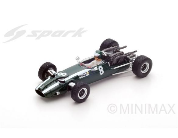 Spark Model S5291 COOPER T81J.RINDT 1966 N.8 3rd GERMAN GP 1:43 Modellino