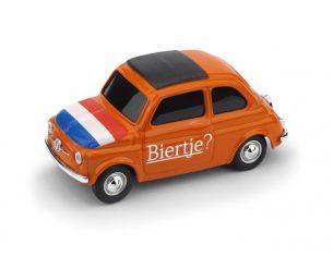 Brumm BMBR059 FIAT 500 BRUMS OLANDA BIERTJE? - T'IS HIER SANTASTISCH 1:43 Modellino