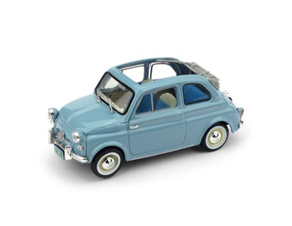 Brumm BM0376-01 FIAT NUOVA 500 AMERICA 1958 APERTA CELESTE 1:43 UPD Modellino