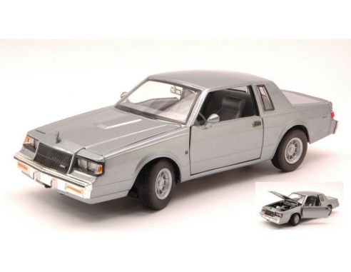 Motormax MTM73319SL BUICK REGAL 1987 SILVER 1:24 Modellino