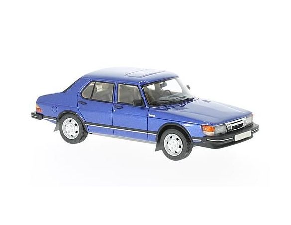 Neo Scale Models NEO43652 SAAB 900 GLI 4-DOORS 1981 METALLIC BLUE 1:43 Modellino