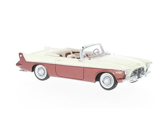 Neo Scale Models NEO46590 CHRYSLER FLIGHT SWEEP I 1955 WHITE/RED 1:43 Modellino