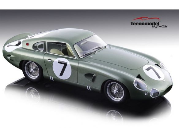 Tecnomodel TMD1872A ASTON MARTIN DP214 N.7 DNF LM 1963 B.KYMBERLEY-J.SCHLESSER 1:18 Modellino