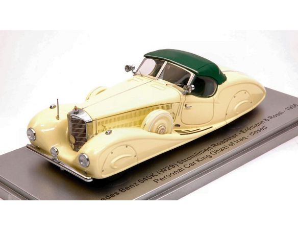 Kess Model KS43037013 MERCEDES 540K E & R 1936 PERSONAL CAR KING GHAZI  ED.LIM.PCS 250 1:43 Modellino