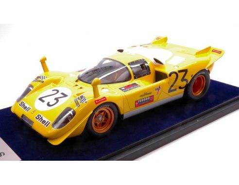 Looksmart LS1808EV FERRARI 512 S N.23 8th 1000 KM SPA 1970 D.BELL-DE FIERLANT 1:18 C/VETR. Modellino