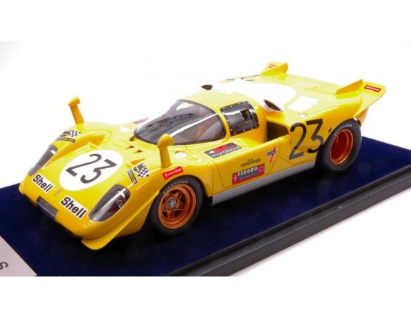 Looksmart LS1808EV FERRARI 512 S N.23 8th 1000 KM SPA 1970 D.BELL-DE FIERLANT 1:18 C/VETR. Modellino