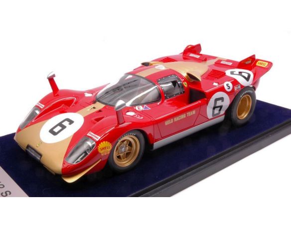 Looksmart LS1808FV FERRARI 512 S N.6 1000 KM MONZA 1970 G.LOOS-F.PESCH 1:18 C/VETR. Modellino