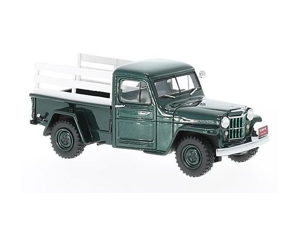 Neo Scale Models NEO45804 JEEP PICK UP 1954 GREEN/WOOD 1:43 Modellino