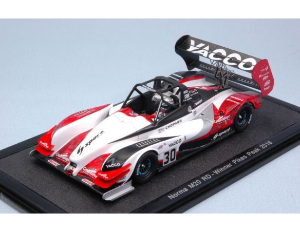 Spark Model S43PP16 NORMA M20 N.30 WINNER PIKES PEAK 2016 ROMAIN DUMAS 1:43 Modellino