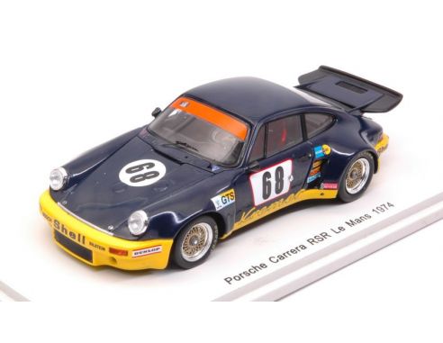 Spark Model S5087 PORSCHE CARRERA RSR N.68 DNF LM 1974 H.HEYER-E.KREMER-P.KELLER 1:43 Modellino
