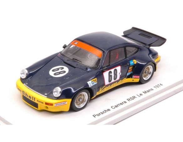 Spark Model S5087 PORSCHE CARRERA RSR N.68 DNF LM 1974 H.HEYER-E.KREMER-P.KELLER 1:43 Modellino