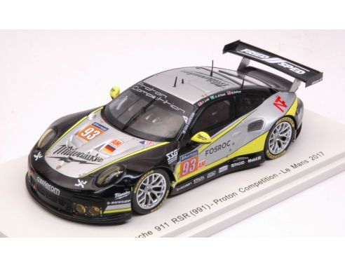 Spark Model S5842 PORSCHE 911 RSR N.93 38th LM 2017 LONG-AL FAISAL-HEDLUND 1:43 Modellino