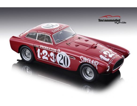 Tecnomodel TMD1853B FERRARI 340 MEXICO N.20 3rd CARRERA PANAM.1952 L.CHINETTI-J.LUCAS 1:18 Modellino