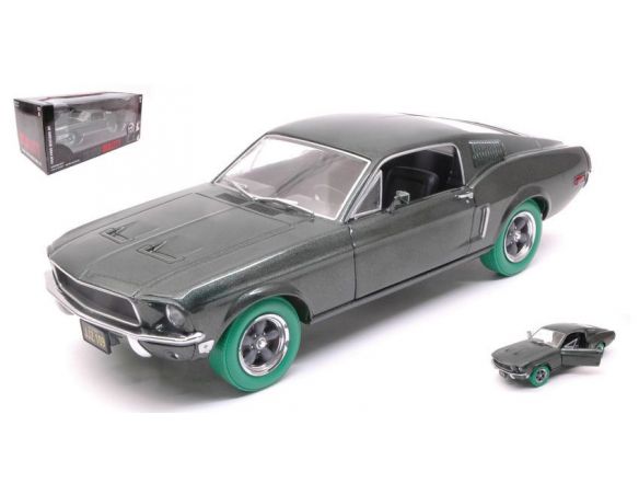 Greenlight GREEN84041GR FORD MUSTANG GT 1967 STEVE MC QUEEN BULLIT GREEN WHEELS 1:24 Modellino