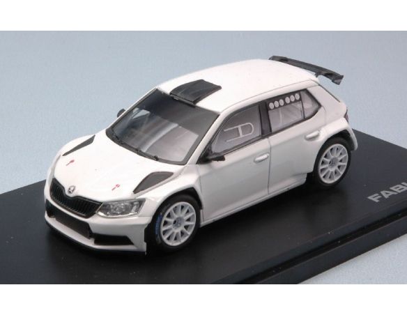 Abrex AB605E SKODA FABIA III R5 2015 (MICHELIN) WHITE 1:43 Modellino