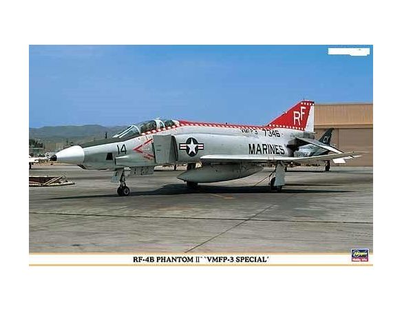 HASEGAWA 9839 RF-4B PHANTOM II VMFP-3 SPECIAL 1:48 KIT Modellino