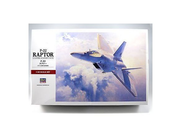 HASEGAWA 7245 F-22 RAPTOR 1:48 KIT Modellino